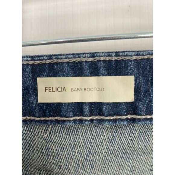 KUT FROM THE KLOTH Jeans Felicia Baby Bootcut Size 6 Blue Stretch Womens - Picture 12 of 16